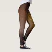 Dampfuhr mit antiken Gängen Leggings (Rechts)
