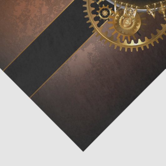 Dampfuhr mit antiken Gängen Seidenpapier (Ausschnitt)