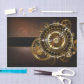 Dampfuhr mit antiken Gängen Seidenpapier (Handwerk)