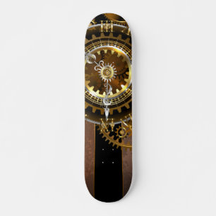 Dampfuhr mit antiken Gängen Skateboard