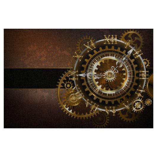 Dampfuhr mit antiken Gängen Stoff (Yard (91,4 cm))