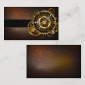 Dampfuhr mit antiken Gängen Visitenkarte (Vorne/Hinten)