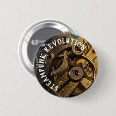 Dampfuhrwerk-Uhr-Mechanismus Button (Vorne & Hinten)