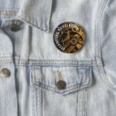 Dampfuhrwerk-Uhr-Mechanismus Button (Beispiel)