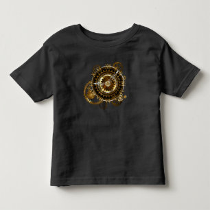 Dampfuhrwerk-Uhr mit antiken Zahnrädern Kleinkind T-shirt