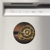 Dampfuhrwerk-Uhr mit antiken Zahnrädern Magnet (In Situ (Geschirrspüler))