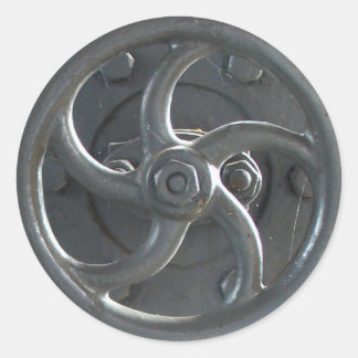 Dämpfungsregler für Motor Runder Aufkleber