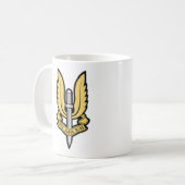 Dämpfungsregler-Insignien Kaffeetasse (Vorderseite Links)