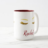 Dämpfungsregler und Peitschen Zweifarbige Tasse (VorderseiteRechts)