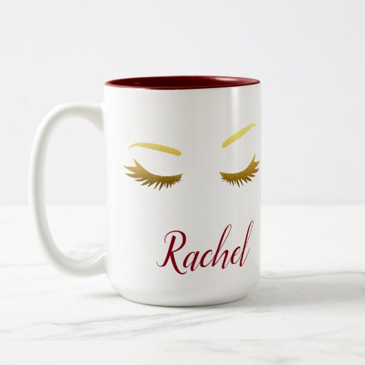 Dämpfungsregler und Peitschen Zweifarbige Tasse (Links)