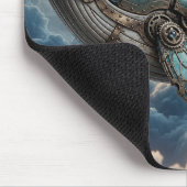 Dampfwal in Wolken Mousepad (Ecke)