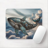 Dampfwal in Wolken Mousepad (Mit Mouse)