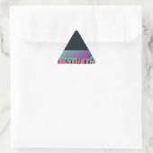 dampfwellenästhetisch dreieckiger aufkleber (Tasche)