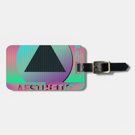 dampfwellenästhetisch gepäckanhänger (Vorderseite horizontal)