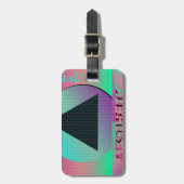 dampfwellenästhetisch gepäckanhänger (Vorderseite vertikal)