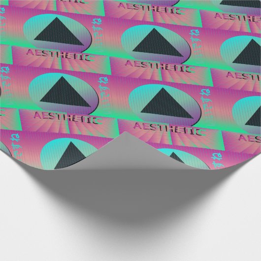 dampfwellenästhetisch geschenkpapier (Ecke)