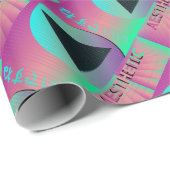 dampfwellenästhetisch geschenkpapier (Rolleneckpunkt)