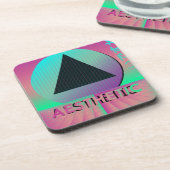 dampfwellenästhetisch getränkeuntersetzer (Linke Seite)