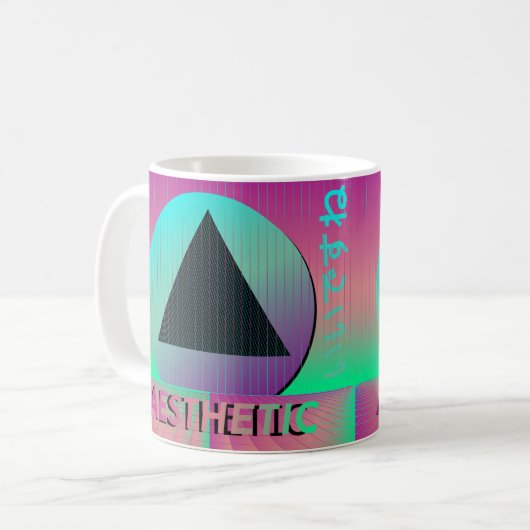 dampfwellenästhetisch kaffeetasse (Vorderseite Links)