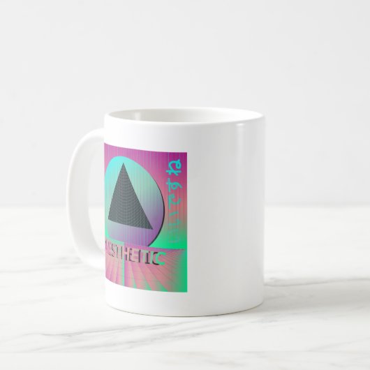 dampfwellenästhetisch kaffeetasse (Vorderseite Links)