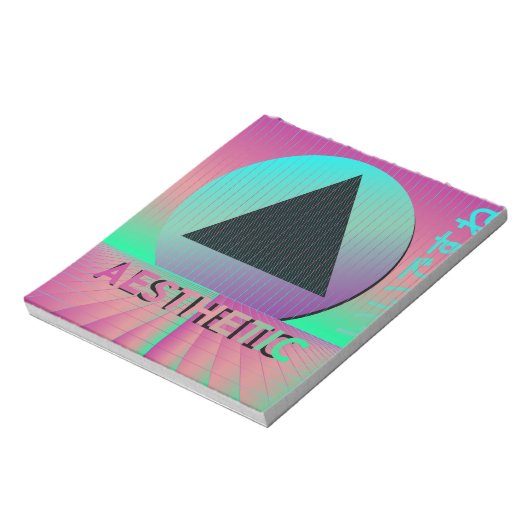 dampfwellenästhetisch notizblock (Rotiert)