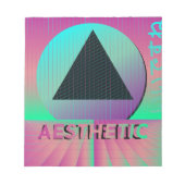 dampfwellenästhetisch notizblock (Vorderseite)