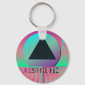 dampfwellenästhetisch schlüsselanhänger (Vorderseite)