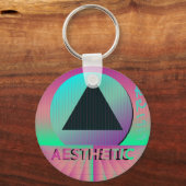 dampfwellenästhetisch schlüsselanhänger (Vorderseite)