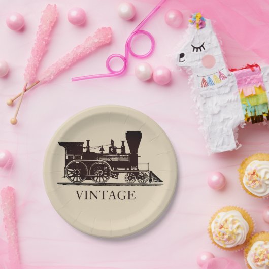 Dampfzug 1859 pappteller (Party)