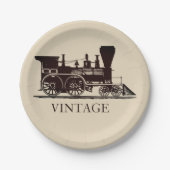 Dampfzug 1859 pappteller (Vorderseite)