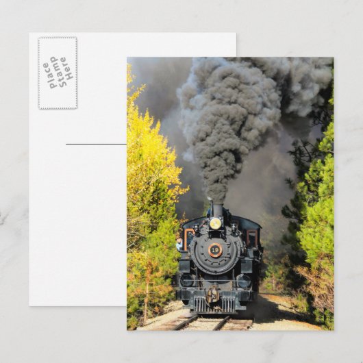 Dampfzug 19 postkarte (Vorne/Hinten)