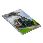 Dampfzug 89, Dampflokomotive Motor Eisenbahn Notizblock (Rechte Seite)