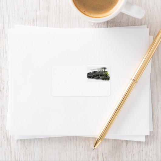 Dampfzug Adressaufkleber (Insitu)