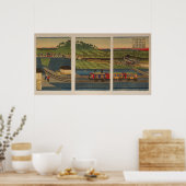 Dampfzug am Takanawa-Ufer, Tokio Poster (Küche)