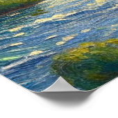 Dampfzug auf Bridge-Malerei Poster (Ecke)