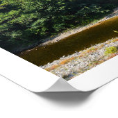 Dampfzug auf der Brücke Poster (Ecke)