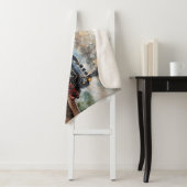 Dampfzug auf einer Brücke - Ölgemälde Sherpadecke (Beispiel)