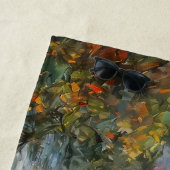 Dampfzug auf einer Brücke - Ölgemälde Strandtuch (Beispiel)