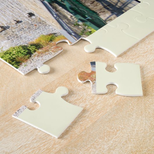 Dampfzug auf einer Brücke Puzzle (Seite)