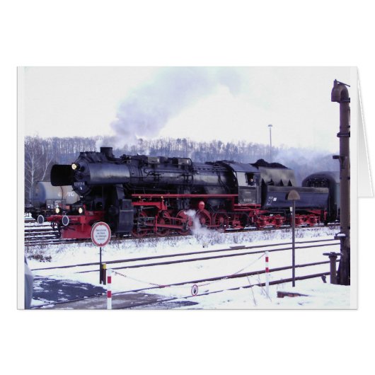 Dampfzug-Bahnlokomotivstations-Motor (Vorderseite (Horizontal))