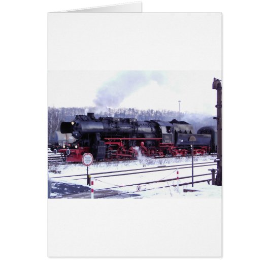 Dampfzug-Bahnlokomotivstations-Motor (Vorne)