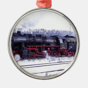 Dampfzug-Bahnlokomotivstations-Motor Ornament Aus Metall