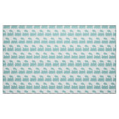 Dampfzug - Blau grün und weiß Stoff (Fat Quarter (45,7 x 55,9 cm))