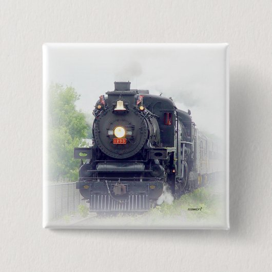 Dampfzug Button (Vorderseite)