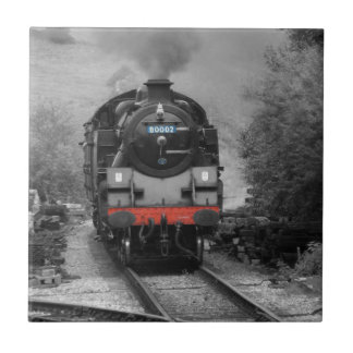 Dampfzug-Dekorfliese Fliese
