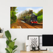 Dampfzug der britischen Eisenbahn Art IV Poster (Heimbüro)