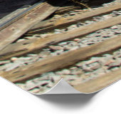 Dampfzug der Grand Canyon Railway Motor 4960 Poster (Ecke)