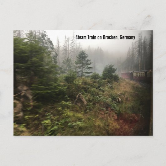 Dampfzug Deutschland Postkarte (Vorderseite)