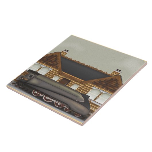 Dampfzug Fliese (Seite)