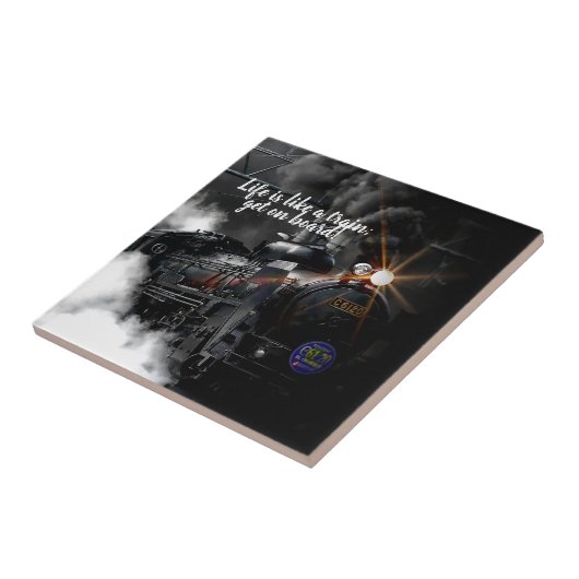 Dampfzug Fliese (Seite)